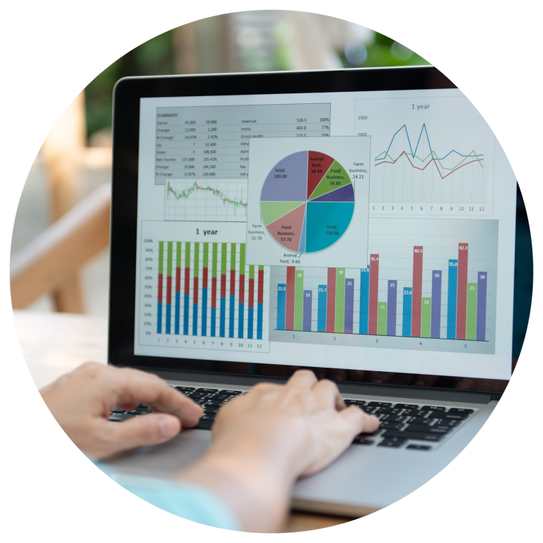 Charts and graphs used in business consulting